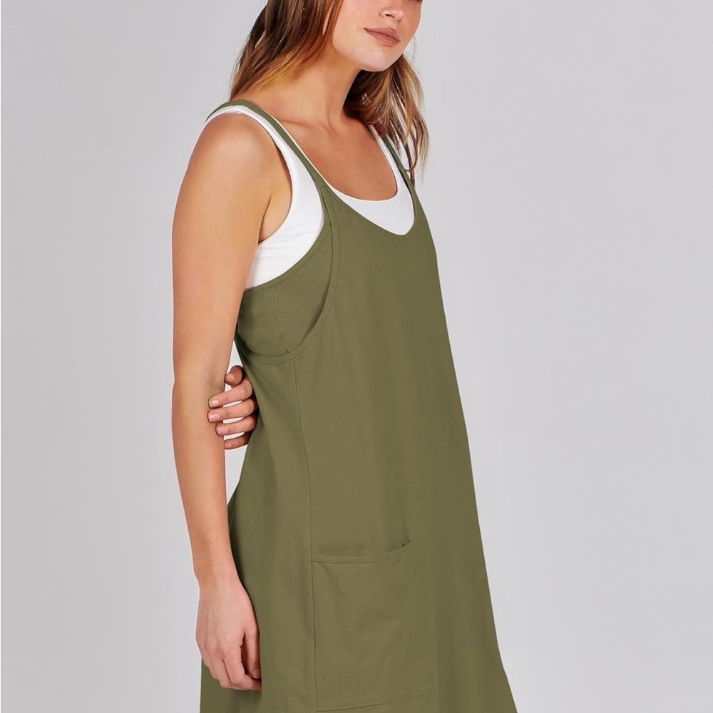 Anrabess Athletic Dress Romper w/ Built-In Shorts & Pockets Size L - 4 colors!!